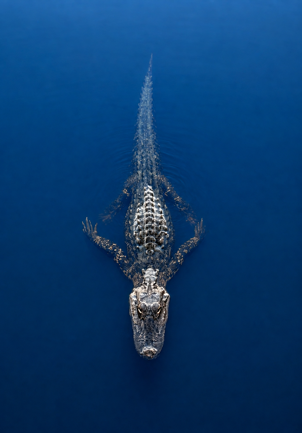 Alligator swimming in the St. Johns River
